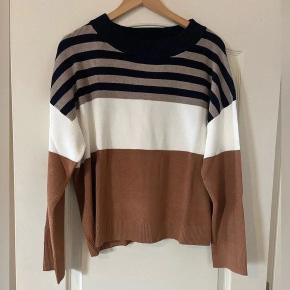 NWOT Adrianna Papell Designer Long Sleeve Lightweight Sweater Size XL - Picture 9 of 16